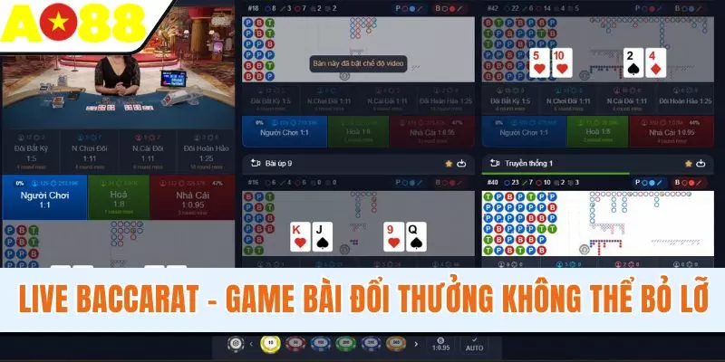 Live Baccarat - Game Bài Đổi Thưởng Cực HOT Tại AO88